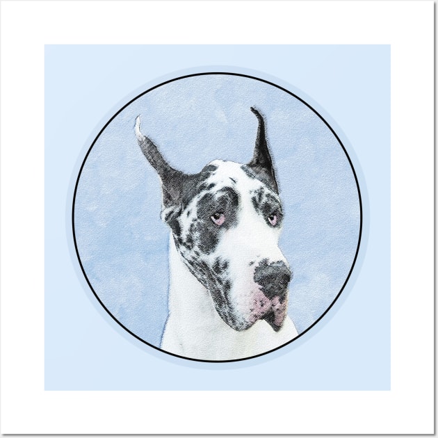 Great Dane (Harlequin) Wall Art by Alpen Designs